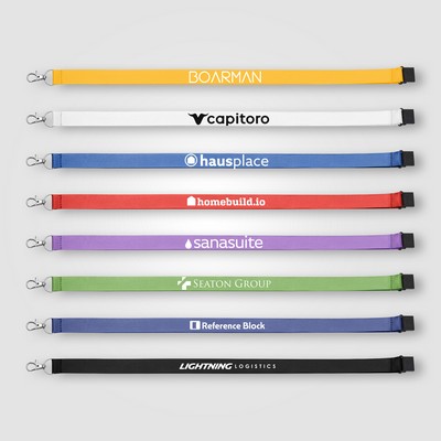 Elix rPET Breakaway Lanyard - 21.3" x 1" - Silkscreen