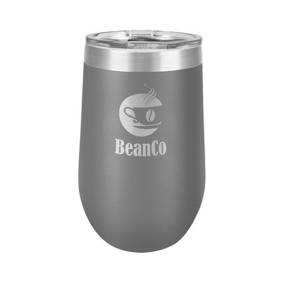 16 Oz. Gray Polar Camel Stemless Tumbler