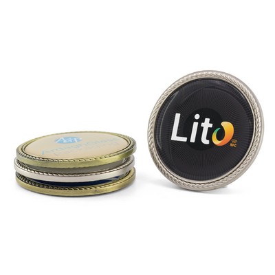 NFC Challenge Coin w/ Rope Border (1.75")