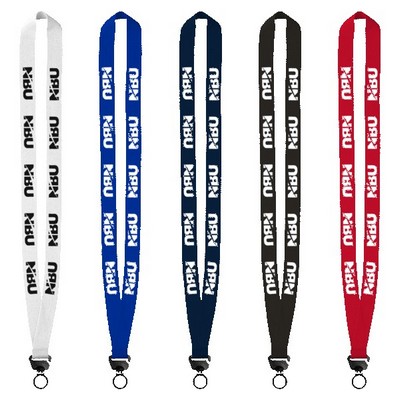 Evolution34 - 3/4" Polyester Welded Lanyard with Trapezoid and Plastic O-Ring