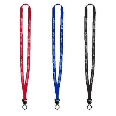 Evolution12 - 1/2" Polyester Welded Lanyard with Trapezoid and Plastic O-Ring